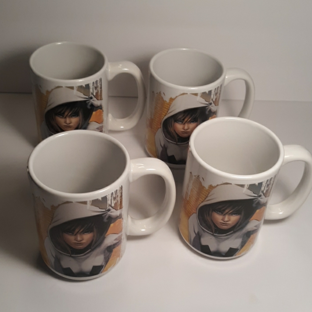 Set 4 Marvel SpiderGwen Into the Spiderverse Mugs